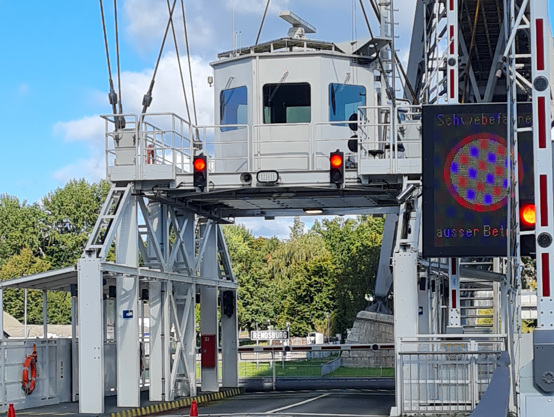 Schwebefähre Rendsburg Steuerstand